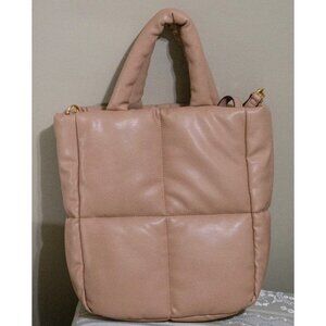 NWOT - H&M Puffy Tan Crossover Purse